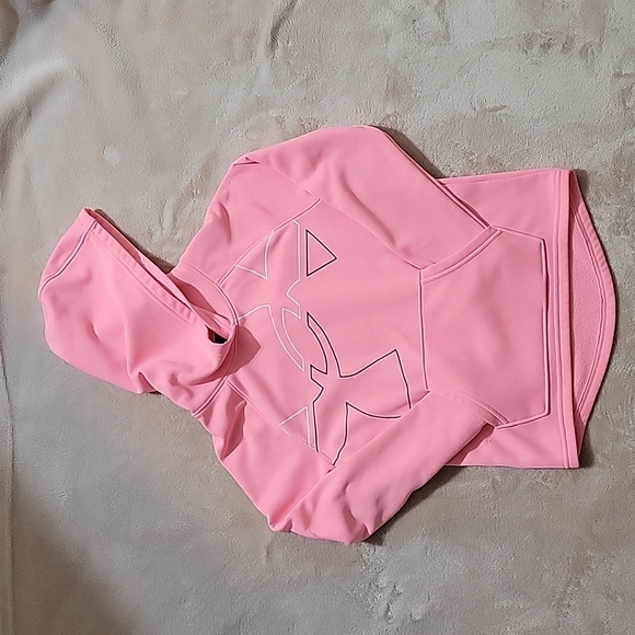 Under Armour Hoodie Sweatshirt Kangaroo Pocket Youth Girls Small - Picture 9 of 10